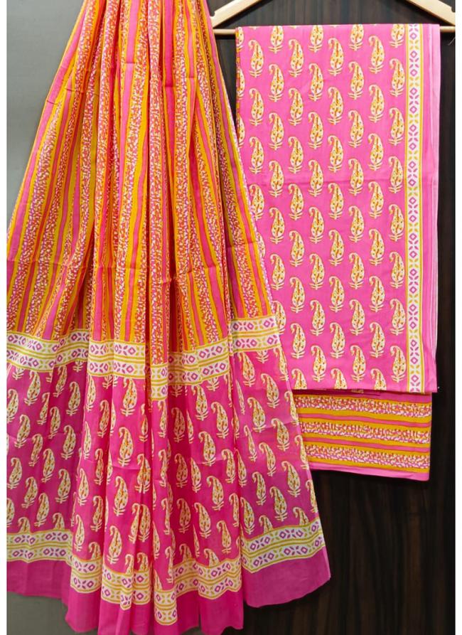 Cotton Multi Colour Casual Wear Printed Salwar Suit